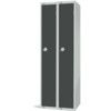 Compartment Locker, 2 Doors, Dark Grey, 1800 x 600 x 450mm, Nest of 2 thumbnail-0