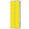 Compartment Locker, 2 Doors, Yellow, 1800 x 600 x 450mm, Nest of 2 thumbnail-0