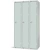 Compartment Locker, 3 Doors, Mid Grey, 1800 x 900 x 450mm, Nest of 3 thumbnail-0