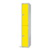 Compartment Locker, 2 Doors, Yellow, 1800 x 300 x 450mm thumbnail-0