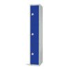 Compartment Locker, 3 Doors, Blue, 1800 x 300 x 300mm thumbnail-0