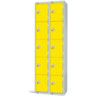 Compartment Locker, 10 Doors, Yellow, 1800 x 600 x 300mm, Nest of 2 thumbnail-0