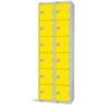 Compartment Locker, 12 Doors, Yellow, 1800 x 600 x 300mm, Nest of 2 thumbnail-0