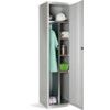 Workwear Locker, Single Door, Mid Grey, 1800 x 450 x 450mm thumbnail-0