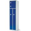 Workwear Locker, 4 Doors, Blue, 1800 x 450 x 450mm thumbnail-0