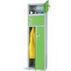 Workwear Locker, 4 Doors, Green, 1800 x 450 x 450mm thumbnail-1