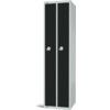 Space Saving Locker, 2 Doors, Black, 1800 x 450 x 450mm thumbnail-0