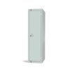 Low Height Locker, Single Door, Mid Grey, 1370 x 300 x 300mm thumbnail-0