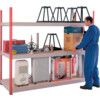 Heavy Duty Shelving, 3 Shelves, 600kg Shelf Capacity, 1980mm x 1980mm x 450mm, Red & Grey thumbnail-0