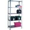 Galvanised Shelving, 5 Shelves, 1980mm x 900mm x 450mm, Grey thumbnail-0