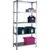 Galvanised Shelving, 5 Shelves, 1980mm x 900mm x 450mm, Grey thumbnail-1