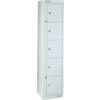 Workwear Locker, 5 Doors, Blue, 1778 x 381 x 457mm thumbnail-0