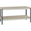 WORKBENCH WITH TWO LEVELS - LIGHT GREY UPRIGHTS thumbnail-0