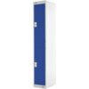 Compartment Locker, 2 Doors, Blue, 1800 x 300 x 300mm thumbnail-0