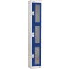 Vision Panel Locker, 3 Doors, Grey, 1800 x 300 x 450mm thumbnail-0