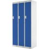 Compartment Locker, Single Door, Blue, 1800 x 300 x 300mm thumbnail-0