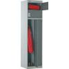 Two Person Workwear Locker, Single Door, Red, 1800 x 450 x 450mm thumbnail-0