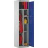 Workwear Locker, Single Door, Grey, 1800 x 450 x 450mm thumbnail-0