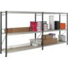 Heavy Duty Shelving Extension Bay, 3 Shelves, 1800mm x 1800mm x 750mm, Grey thumbnail-0