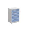 Drawer Cabinet, 7 Drawers, Blue, 1400 x 910 x 715mm thumbnail-0