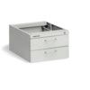 Drawer Cabinet, 2 Drawers, Grey, 245 x 370 x 460mm thumbnail-0