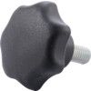 GN6336.4-ST-40-M8-16 Polyamid Plastic Star Knob, Zinc Plated Bolt thumbnail-0