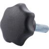 GN6336.4-ST-40-M8-25 Polyamid Plastic Star Knob, Zinc Plated Bolt thumbnail-0