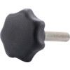 GN6336.4-ST-40-M8-40 Polyamid Plastic Star Knob, Zinc Plated Bolt thumbnail-0