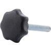 GN6336.4-ST-40-M8-55 Polyamid Plastic Star Knob, Zinc Plated Bolt thumbnail-0