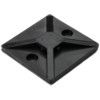 Cable Tie Mount, Self Adhesive, 19x19mm, Black (Pk-100) thumbnail-0