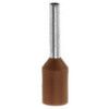 Bootlace Ferrule, Insulated Terminal, Brown French Coding 10mm x 12f (Pk-500) thumbnail-0