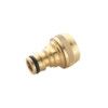 Hose Connector, Male, 1/2in, Brass Material, Brass Colour, Individual thumbnail-0