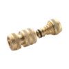 Hose Connector, Female/Male, 1/2in, Brass Material, Brass Colour, Individual thumbnail-0