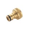 Threaded Tap Connector, Female, 3/4in, Brass Material, Brass Colour, Individual thumbnail-0