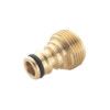 Threaded Tap Connector, Male, 3/4in, Brass Material, Brass Colour, Individual thumbnail-0