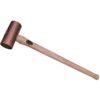 Round Solid Copper Mallet, Wooden Handle thumbnail-0