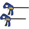 6in./150mm Quick Clamp Twin Pack, 63kg Clamping Force, Pistol Grip Handle thumbnail-1