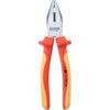 Combination Pliers, Serrated, Steel, 200mm, VDE thumbnail-0