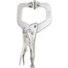 2.19in./54mm Locking C-Clamp, Steel Jaw, Ergonomic Handle thumbnail-1