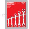 Imperial, Ratchet Spanner Set, 1/4 - 7/8in., Set of 5, Chrome Vanadium Steel thumbnail-0