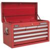 Tool Chest, Superline Pro®, Red, 6-Drawers, 375 x 660 x 315mm thumbnail-0