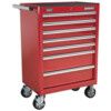 Roller Cabinet, Superline Pro®, Red, 7-Drawers, 1005 x 685 x 465mm thumbnail-0