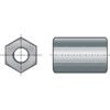 M10x40 Steel Hex Connection Nut, Bright Zinc Plated thumbnail-1