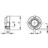 M10x0.75 SLOTTED ROUND LOCKNUT N/M INSERT Z&Y thumbnail-1