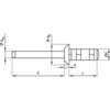 4.8x19mm DOME BLIND RIVET MULTIGRIP BZP (BX-500) thumbnail-1