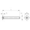 M5x60 SECURITY CSK SCREW TX  PIN IN HEAD A2 thumbnail-1