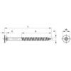 6x130mm POZI CSK TIMBER SCREW/ RIBS A2 (BX-100) thumbnail-0