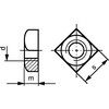 M16 A4 Stainless Steel Square Nut thumbnail-0