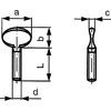 M6x20 THUMB SCREW CAST IRON BZP thumbnail-1