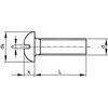 3/16BSWx1.1/2 SLOTTED ROUND HEAD SCREW (GR-4.8)  thumbnail-1